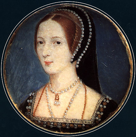 A miniature of Anne Boleyn based on the French hood pattern